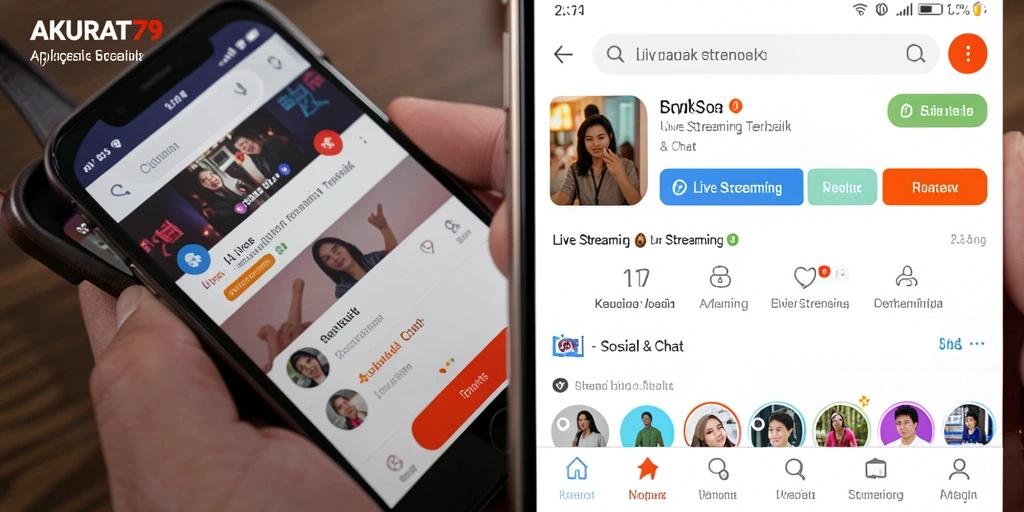 Antarmuka Live Streaming menarik dari AKURAT79 dengan fitur interaktif unggulan.