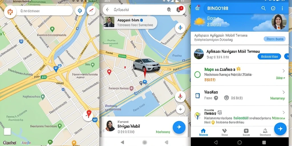 Tampilan antarmuka BINGO188 untuk navigasi mobil yang intuitif.
