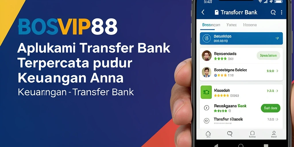 Tampilan antarmuka BOSVIP88 untuk transfer bank yang sederhana dan efektif.