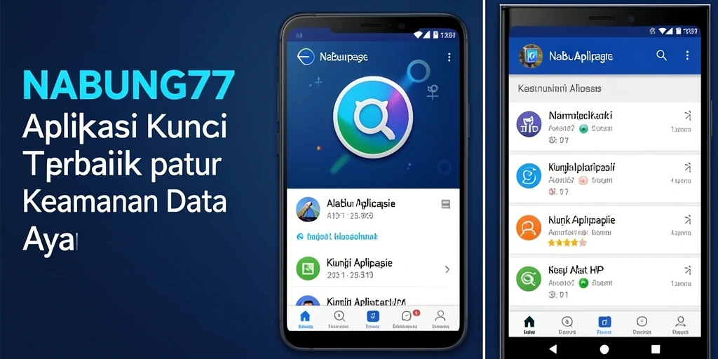Antarmuka pengguna aplikasi Kunci Aplikasi NABUNG77 yang modern dan intuitif.